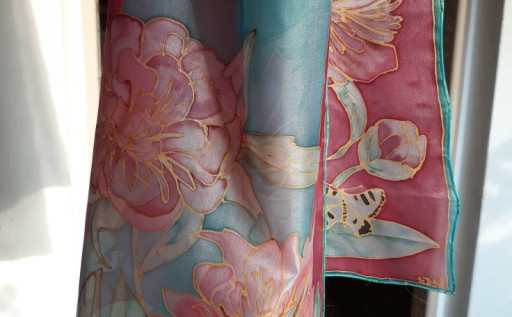 Péče o malované hedvábí